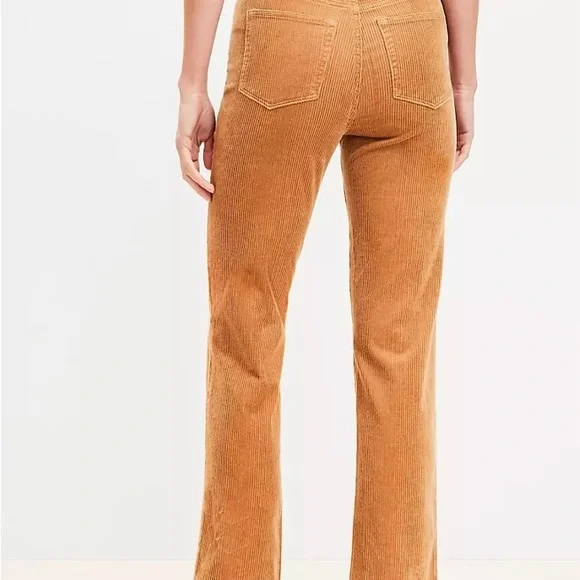 *NWT* LOFT Straight Corduroy Pants | Perfect Camel | Size 27/4 - Picture 3 of 3